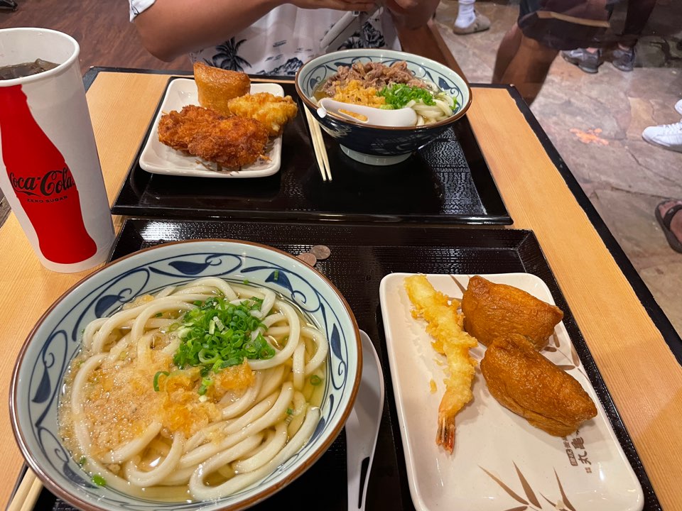 마루카메 우동 음식 사진