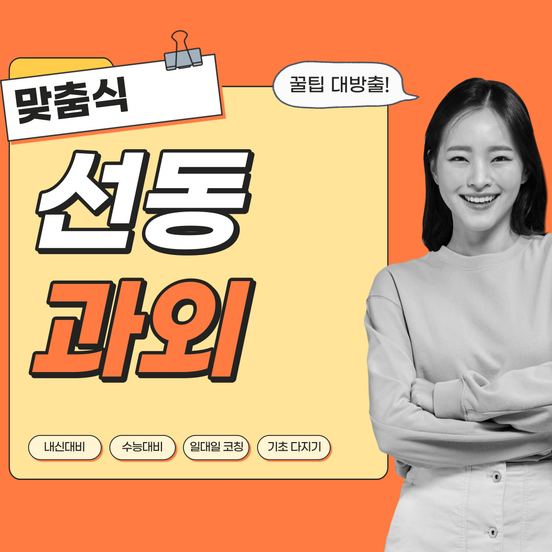  선동 영어과외 관리형 수학과외 초등중등고등 학생 일대일 내신대비 소수정예 단과 종합 영수과외 공부방