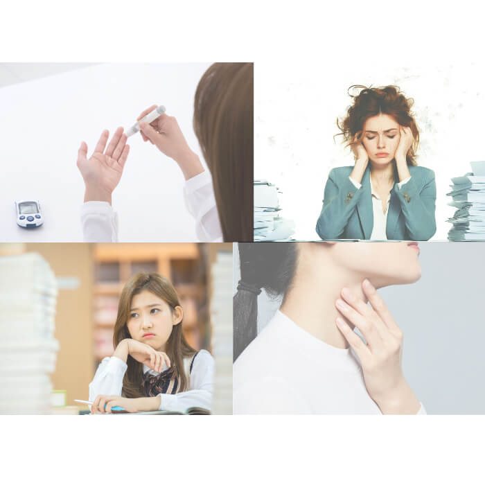 당뇨 ,갑상선, 스트레스 이미지