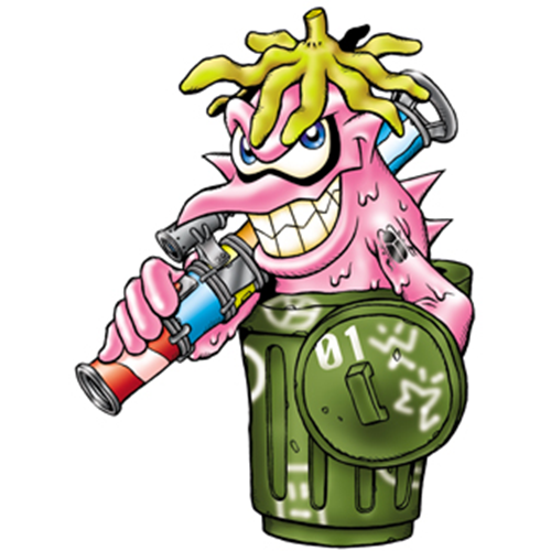  [디지몬도감] 가베몬 ガーベモン GERBEMON GERBEMON