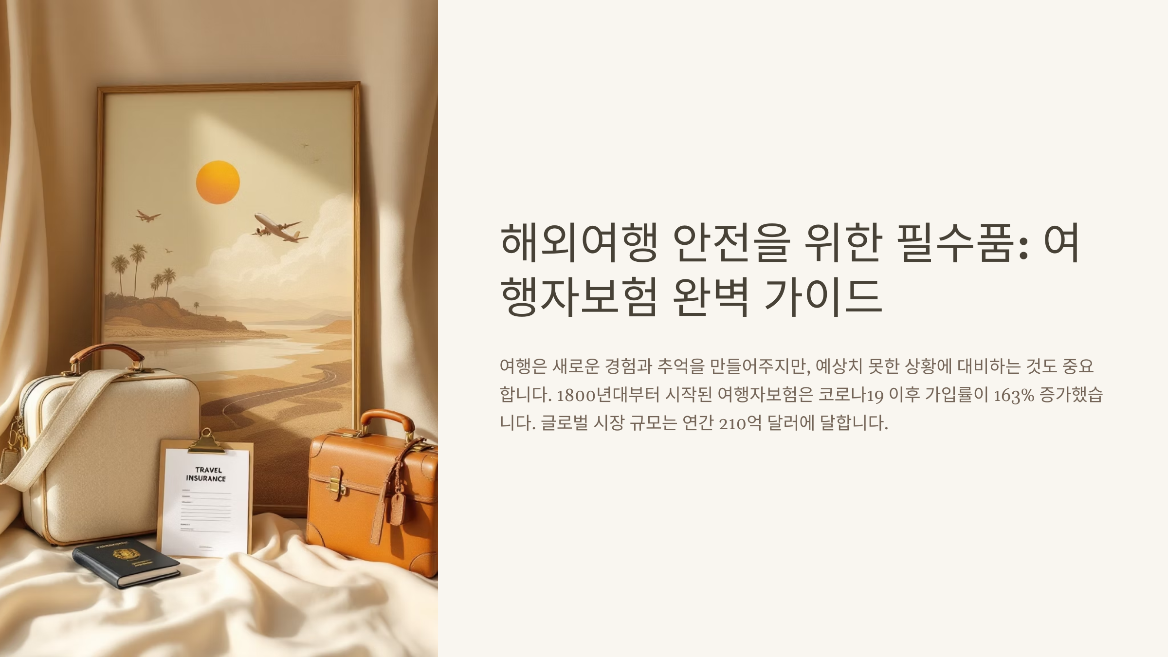 여행자보험의 등장 배경
