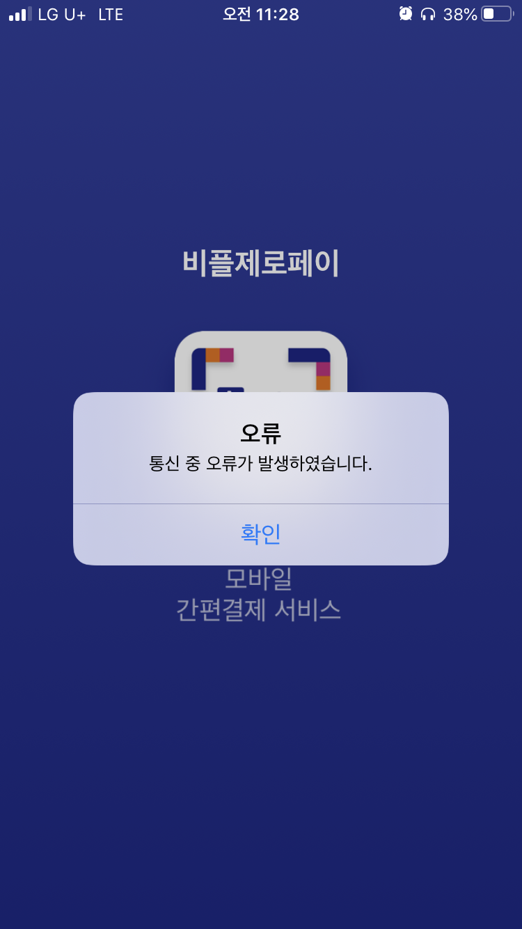  일상#1 비플제로페이 오류