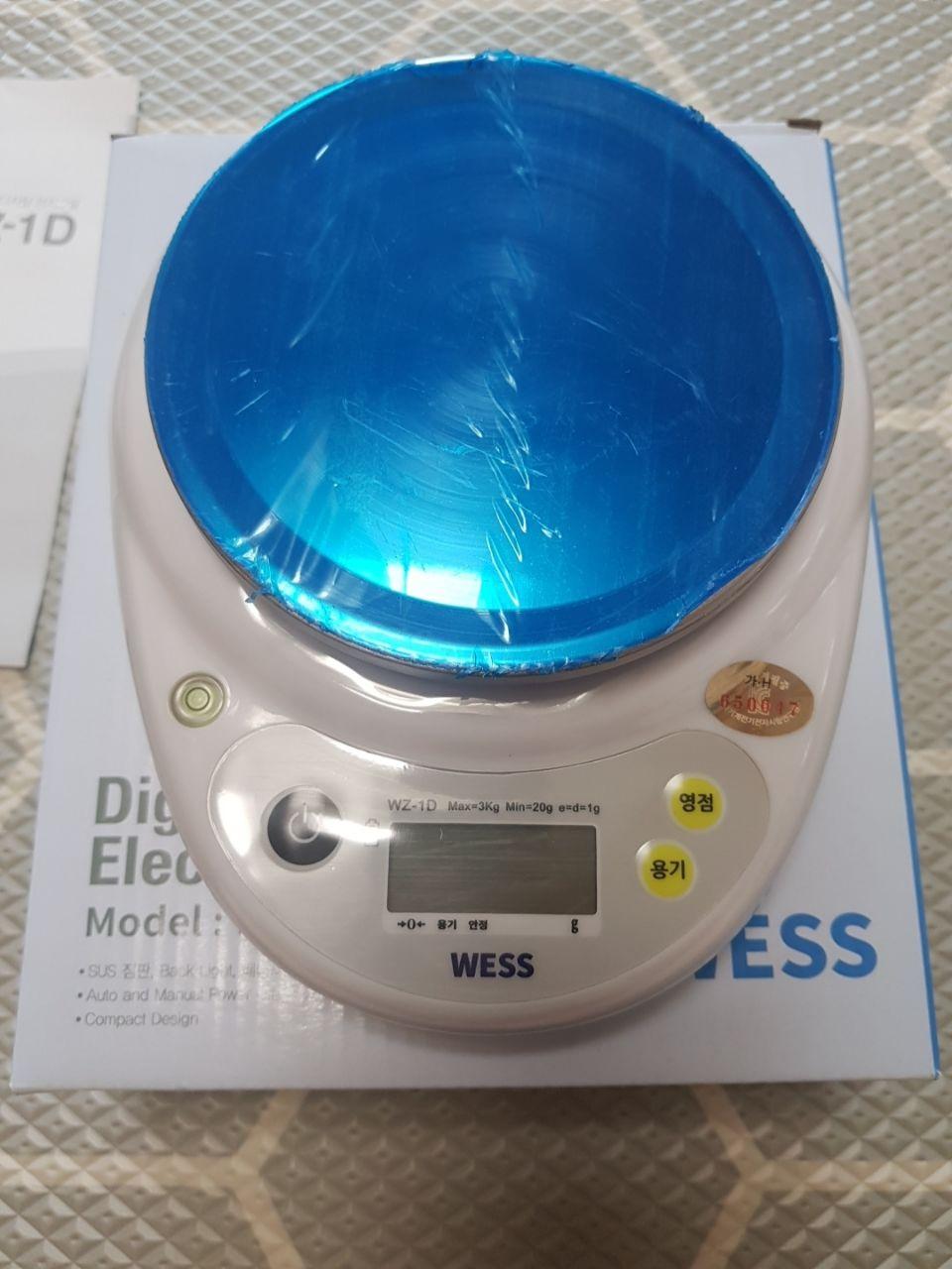  (웨스 전자저울 3kg) 가성비 가정용 계량저울 디지털저울 추천 및 개봉기