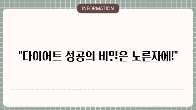 다이어트 노른자