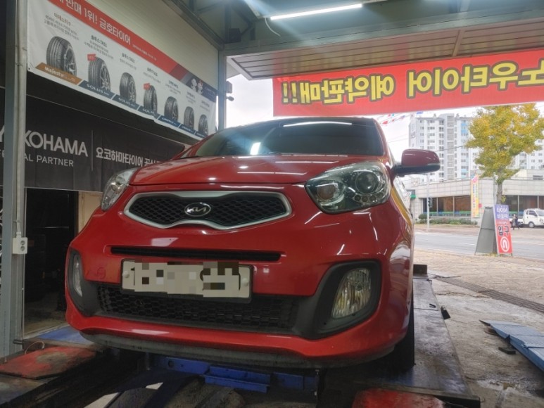 올뉴모닝스노우타이어 장착,광주 3