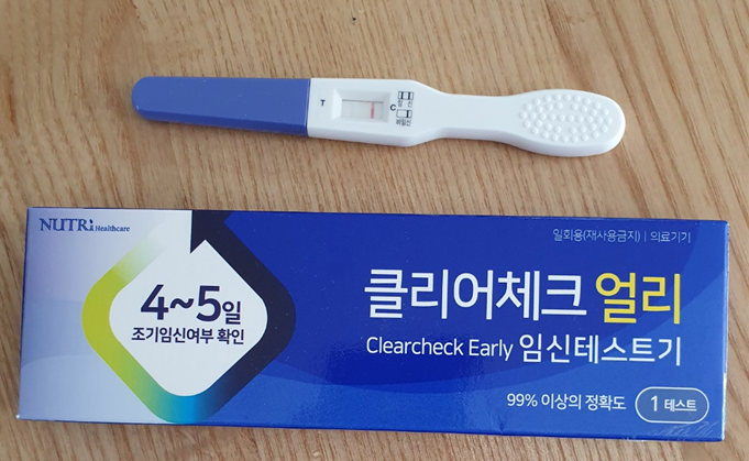  임태기 반응 시기 및 두줄 비 임신, 얼리 임신테스터기 사용 후기