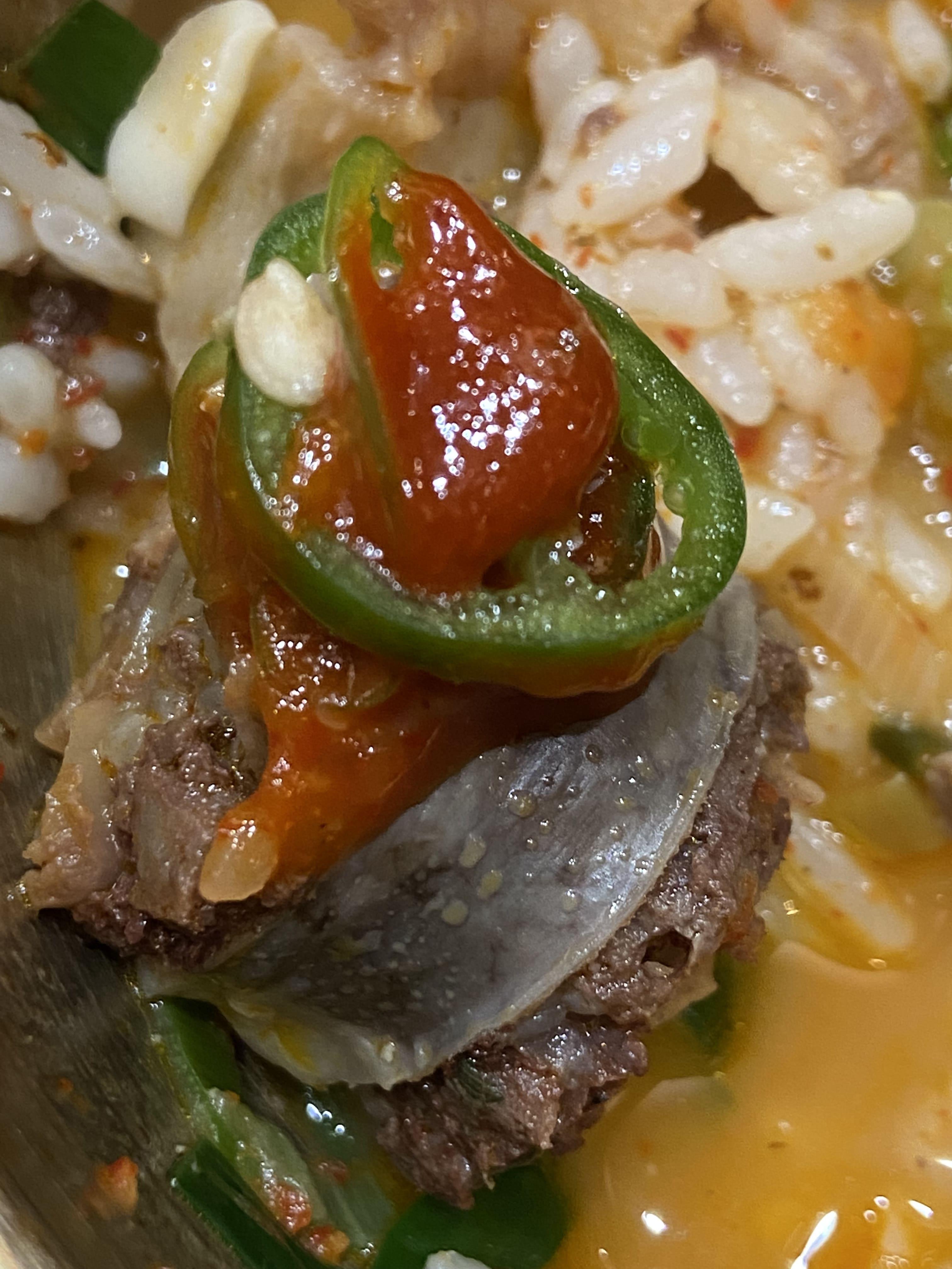 어리굴젓과 순대의조화