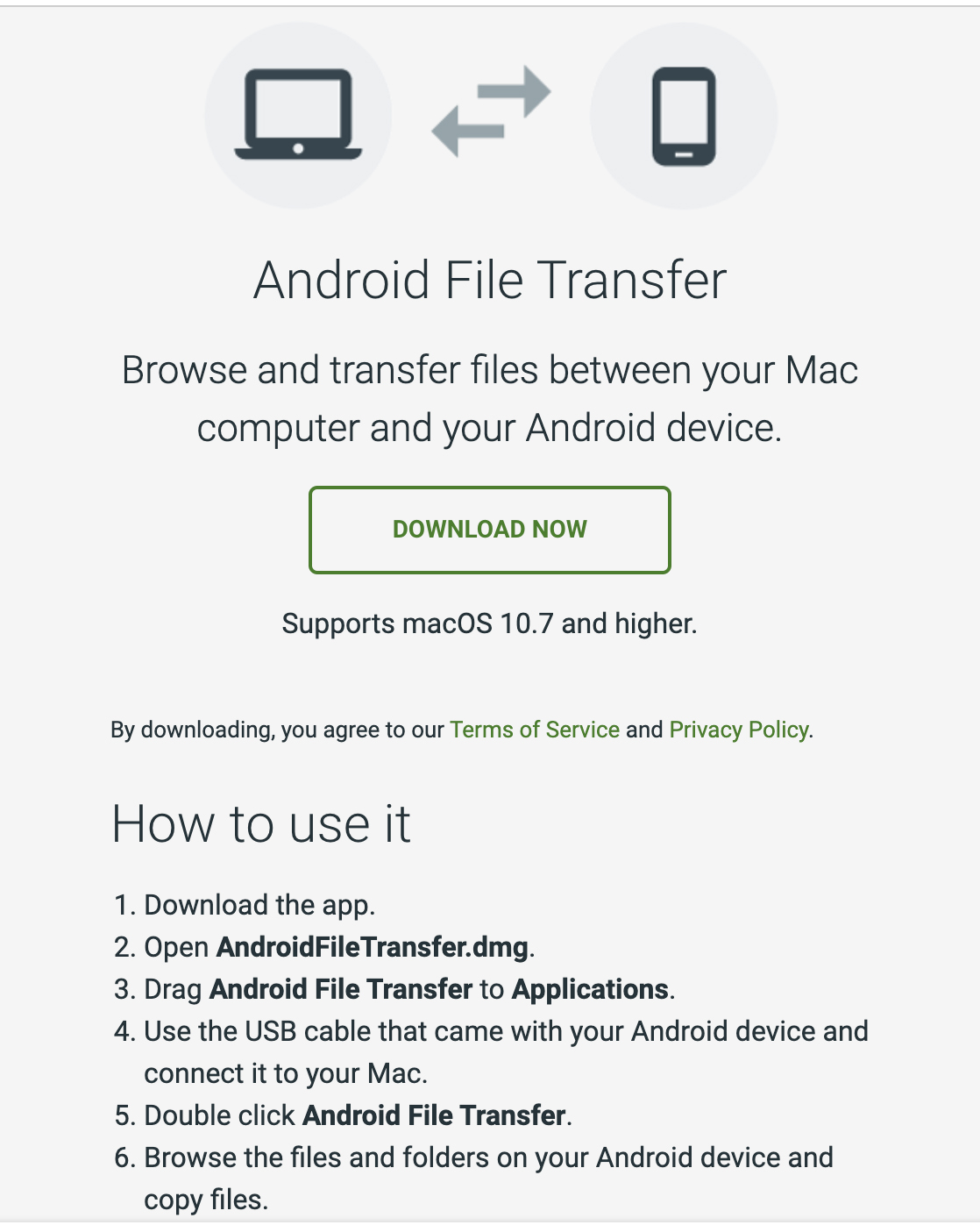 Android File Transfer 안드로이드 파일 전송 앱 다운로드 및 사용 방법