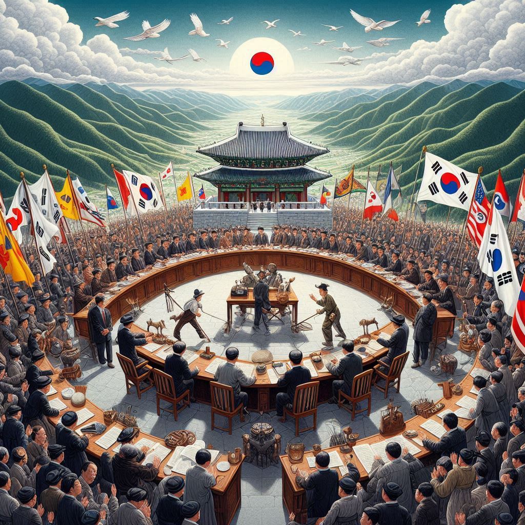 중국 한한령 해제를 표현한 이미지, 챗지피티