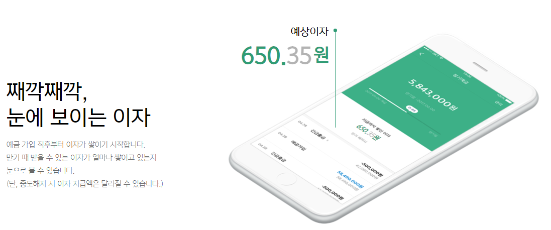 카카오뱅크 정기예금 예상이자