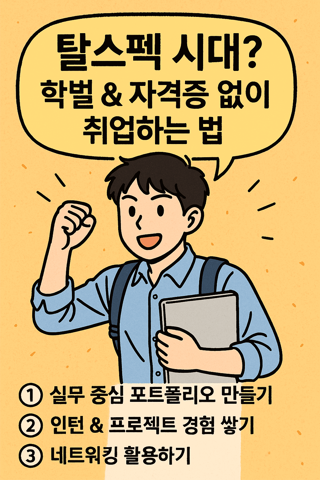 탈스펙시대? 학벌, 자격증 없이 취업 하는 법