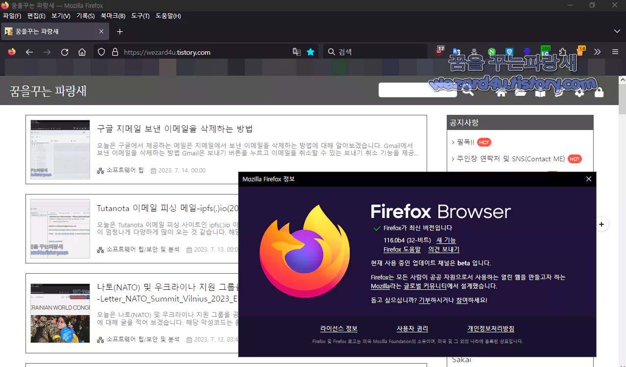  파이어폭스 115.0.2 보안 문제 및 여러 충돌을 수정