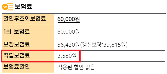 보험료 예시