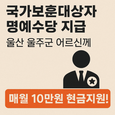 국가보훈대상자-명예수당지급