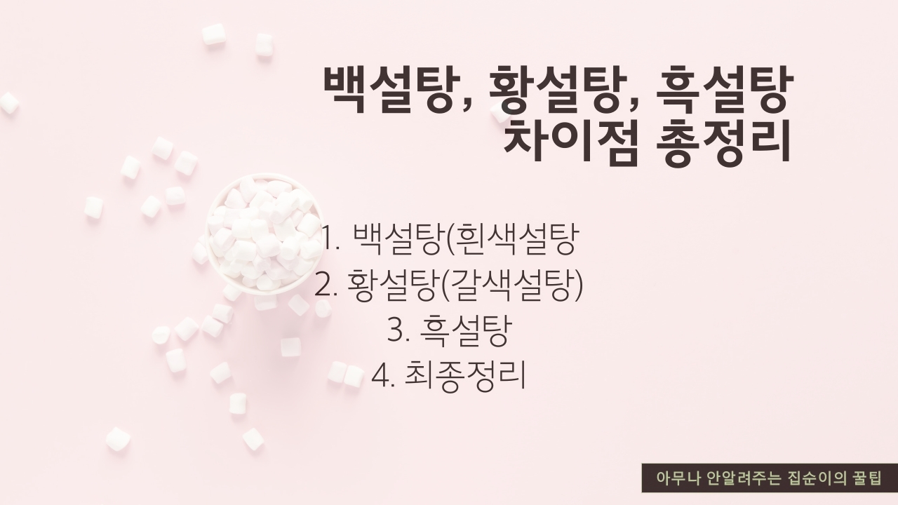 설탕-차이점-목차-정리
