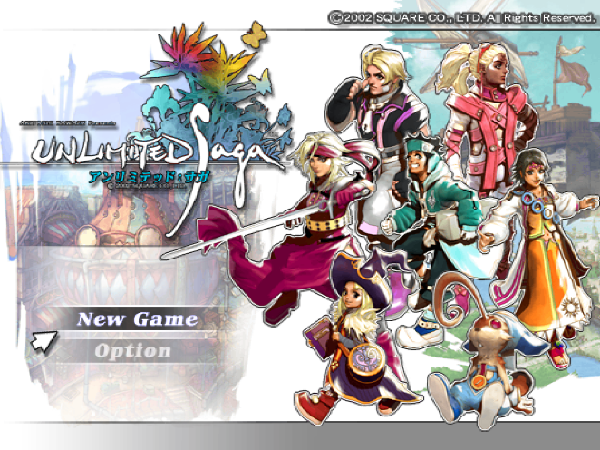  스퀘어 / RPG - 언리미티드 사가 アンリミテッドサガ - Unlimited Saga (PS2 - iso 다운로드)