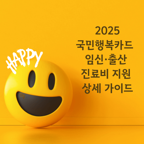 국민행복카드 - 2025년 임신·출산 진료비 지원 상세 가이드