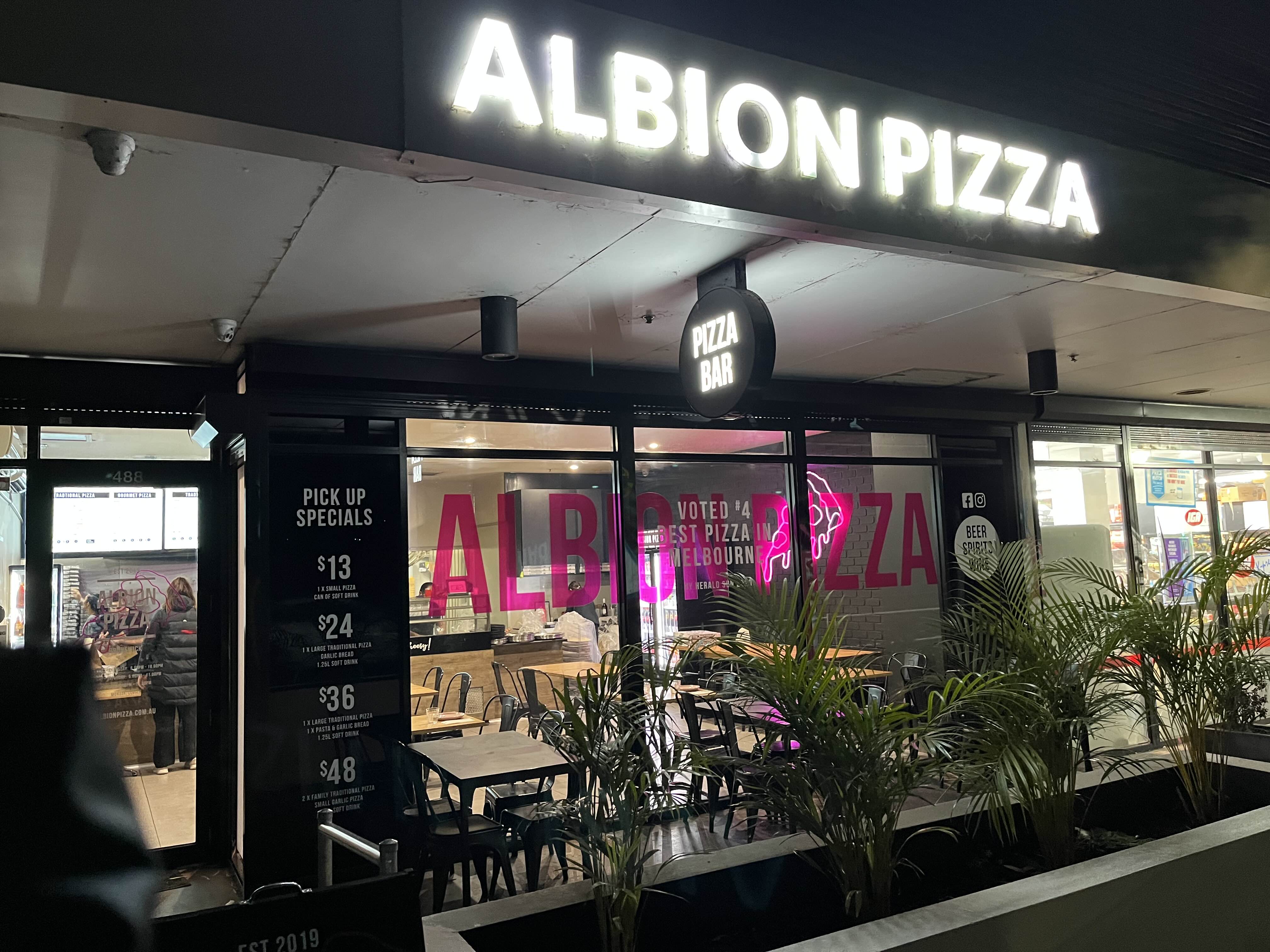 멜버른 피자집 Brunswick West Albion Pizza