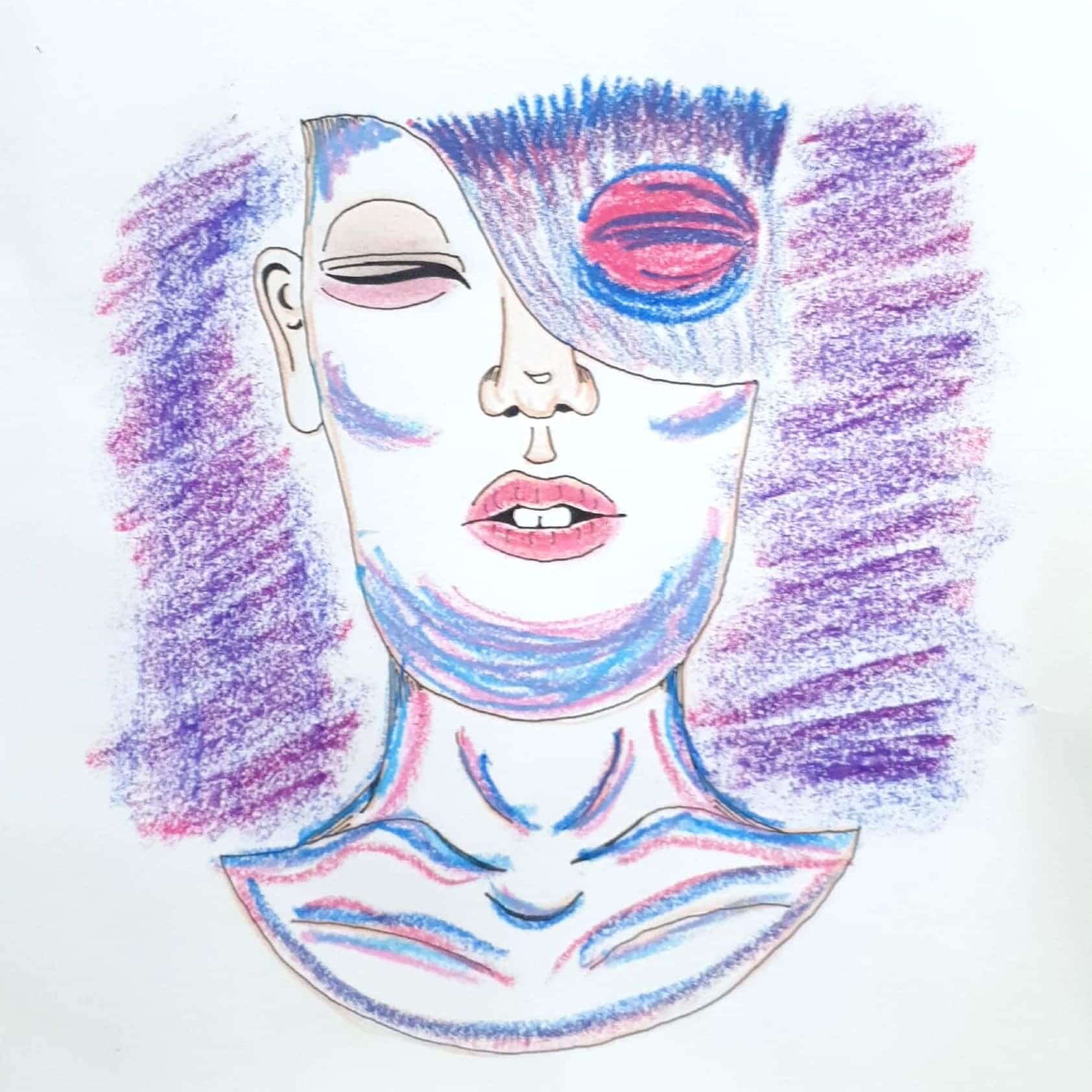  Try to Wake Up 깨려고 하다 / 일러스트 그림 드로잉 / 인물화 그리기
