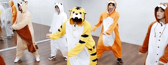  동물 잠옷 움짤 방탄소년단