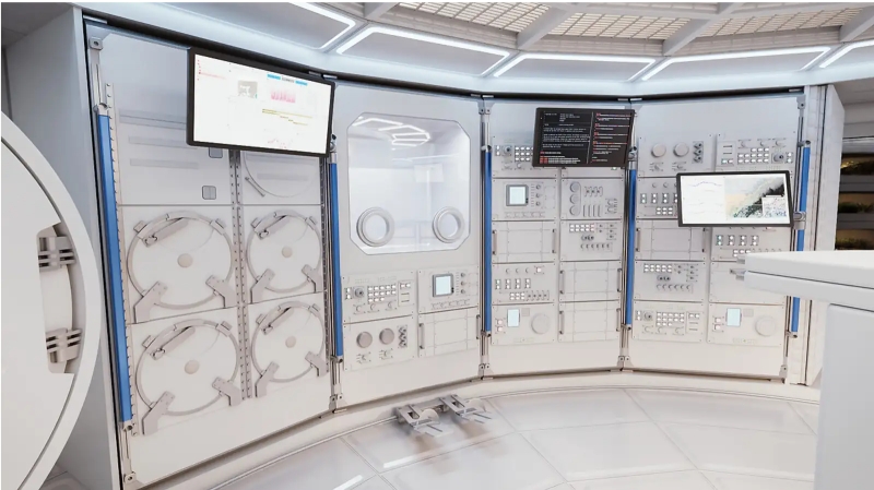 에어버스 미래형 우주정거장 ‘루프’ 내부 콘셉트.