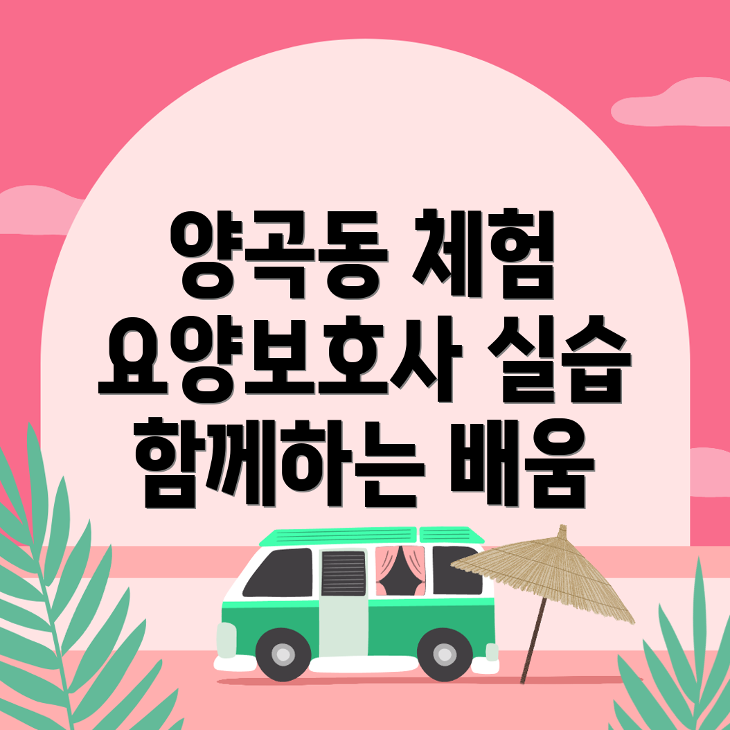 요양보호사 실습