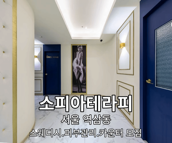  소피아 테라피 강남 역삼동 스웨디시 구인 합니다