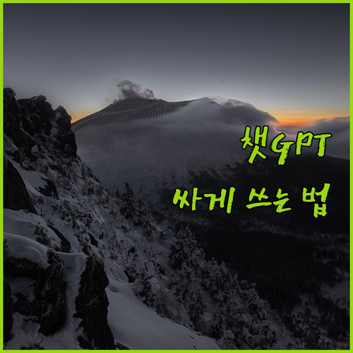 챗GPT, 비싸게 쓰지 마세요! 겜스