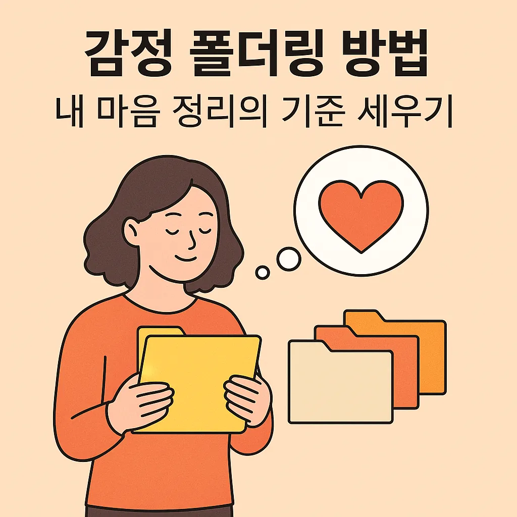 감정 폴더링 방법