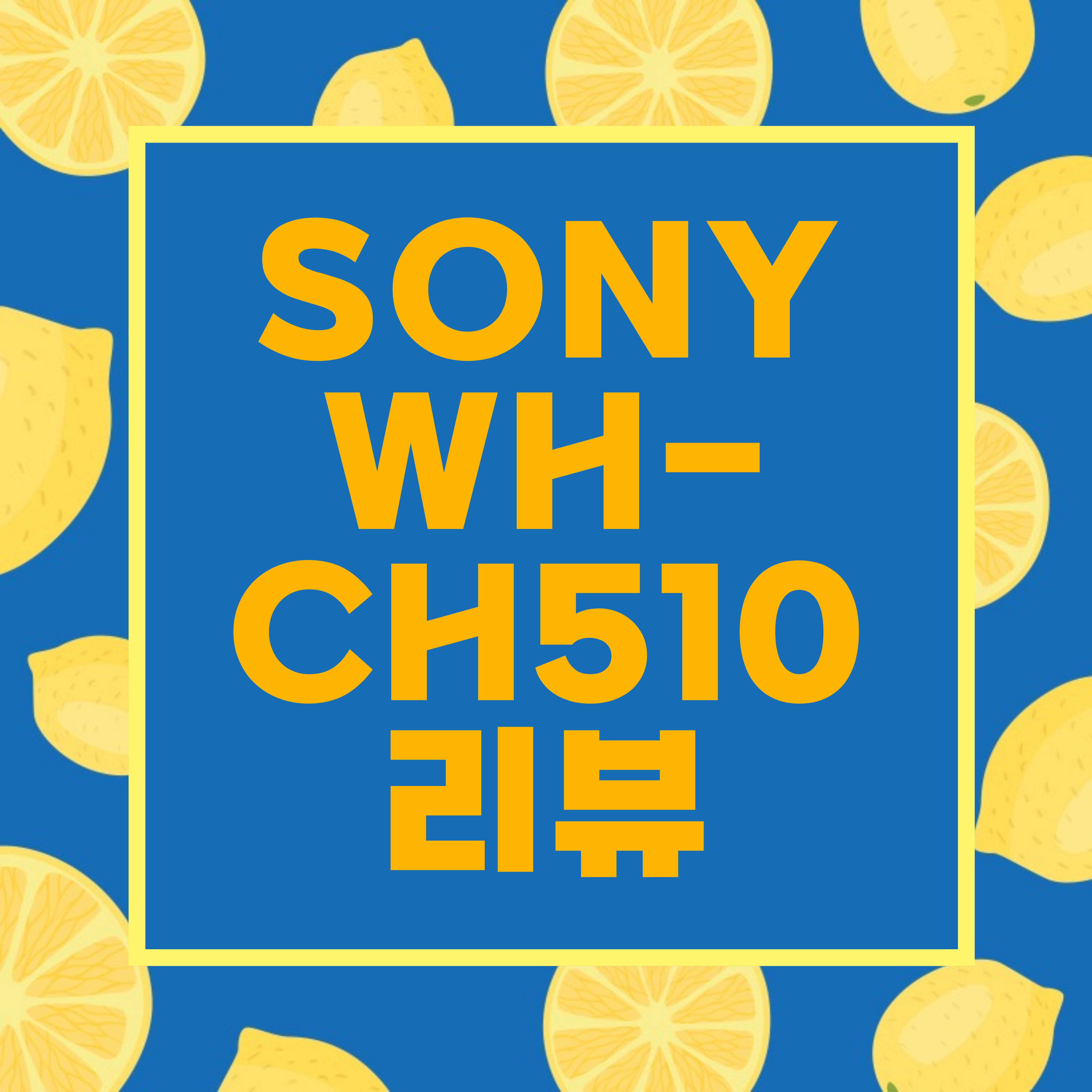  소니 WH-CH510 리뷰