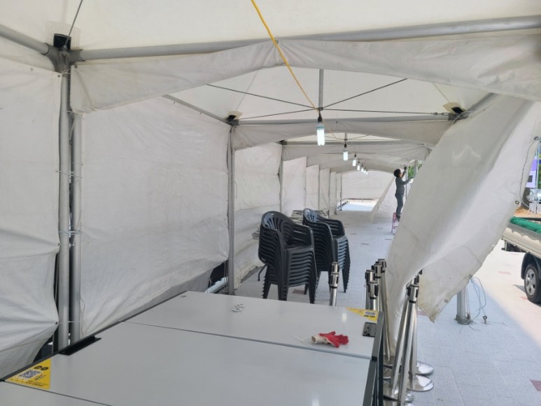 대구, 경상북도, 경남전시관 대여업체에 야외행사에 필요한 텐트 전시 부스 설치 5