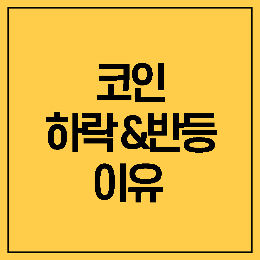  비트코인 하락 및 최근 반등 이유 알아보기 @코인 가격 하락 @머스크 코인