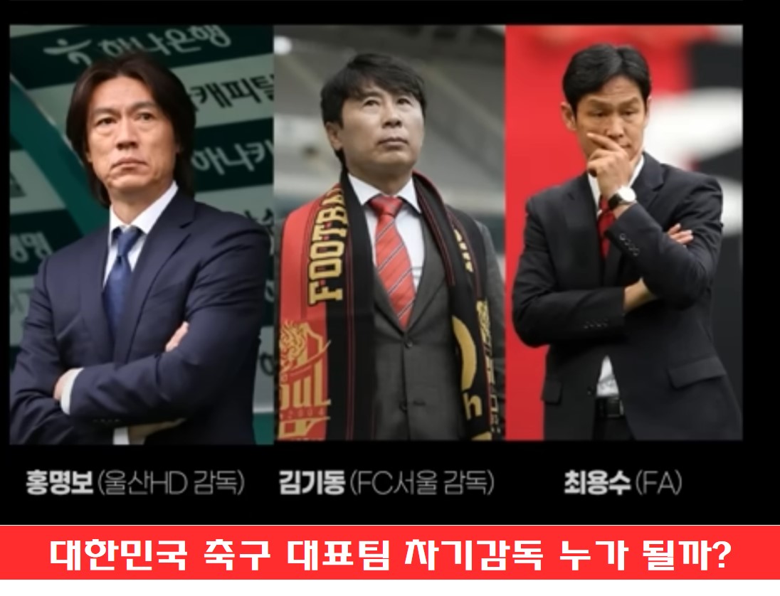  대한민국 축구 대표팀 차기감독 누가 될까? 과연  후임 대세 감독은 누구?