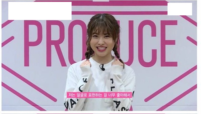  프로듀스 48에서 자신의 특기 헨가오 엽기 얼굴 모노마네 선보이는 AKB48 멤버 나카니시 치요리