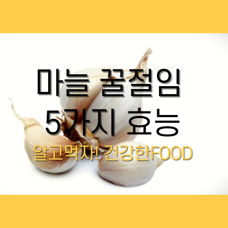  마늘 꿀절임 효능 5가지! 알고 먹어보자!