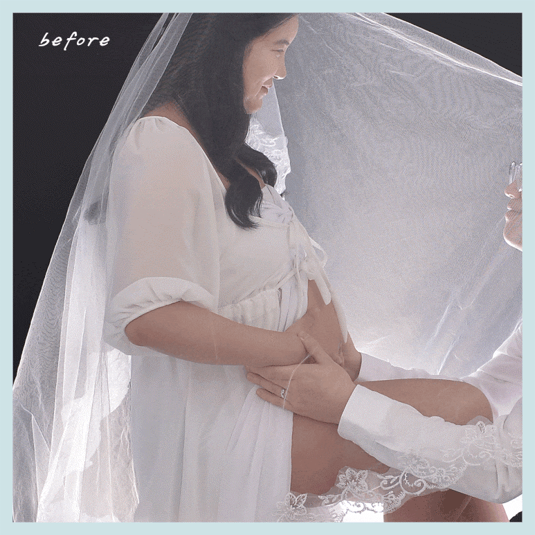 포토샵 사진 수정 1인 작업자 만삭 이벤트 사진 보정 / 수정 효니터치~! [인물 수정, 모바일 청첩장 13