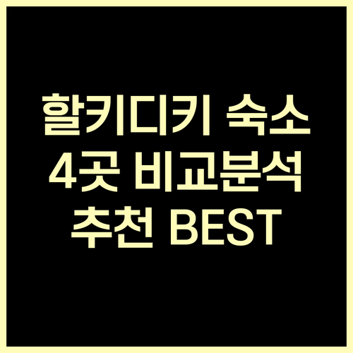 그리스 할키디키 숙소 추천 4곳 비교