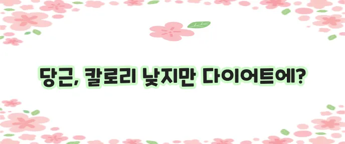 당근 한 개의 칼로리와 다이어트 방법 확실하게 알아볼까요?