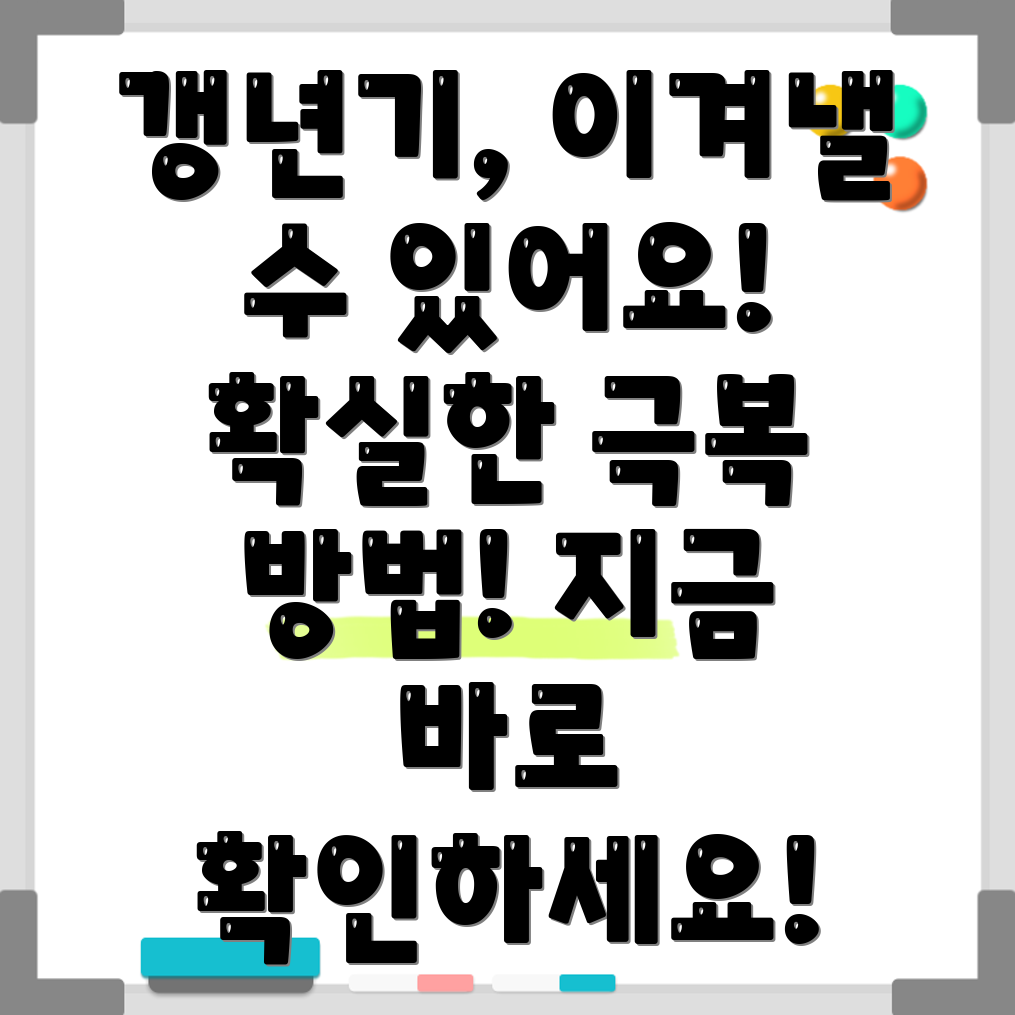 갱년기 증상