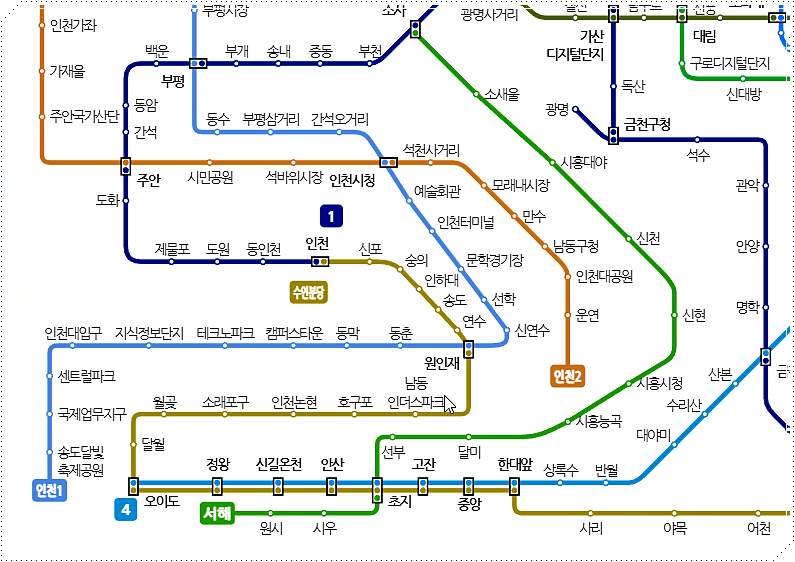 지하철 노선도