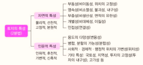  [부동산학개론] 부동산 특성과 파생현상
