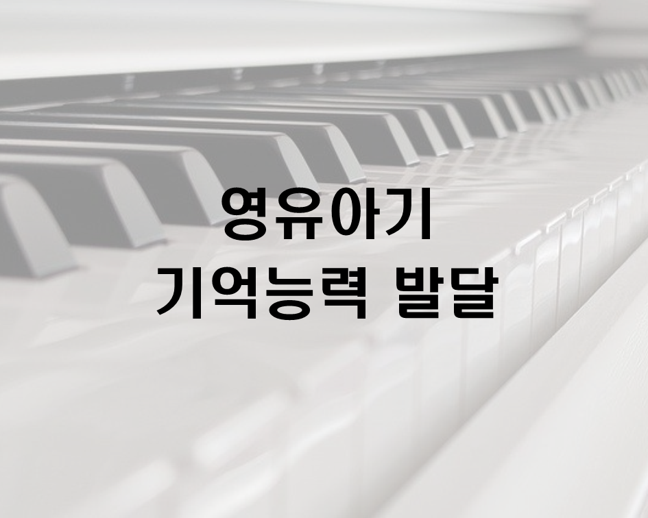  영유아기 기억능력 발달