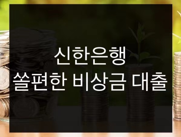  신한은행 쏠편한 비상금 대출 한도 및 신청방법