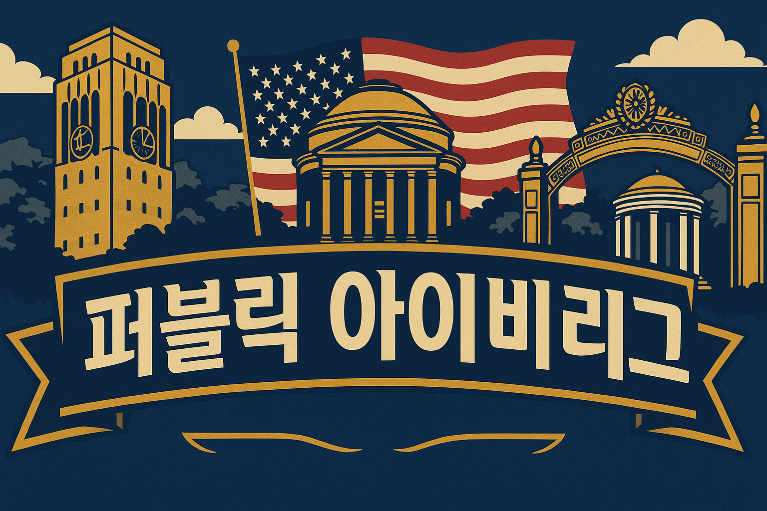 퍼블릭 아이비리그 대학에 대한 이미지