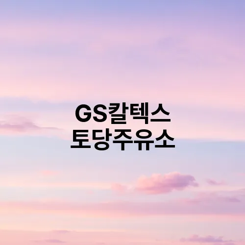 GS칼텍스 토당주유소