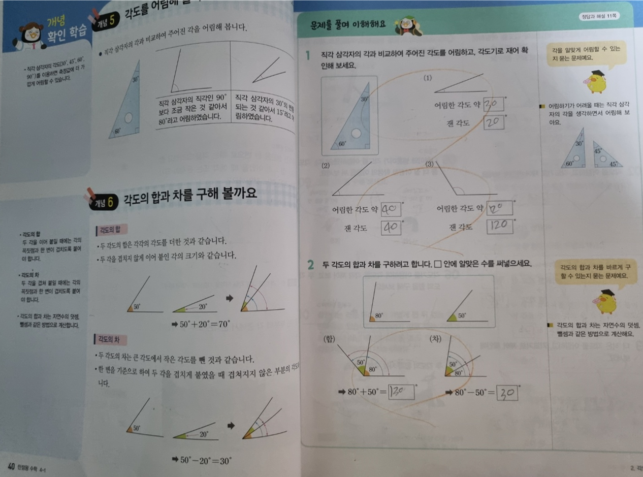 만점왕 수학 개념학습