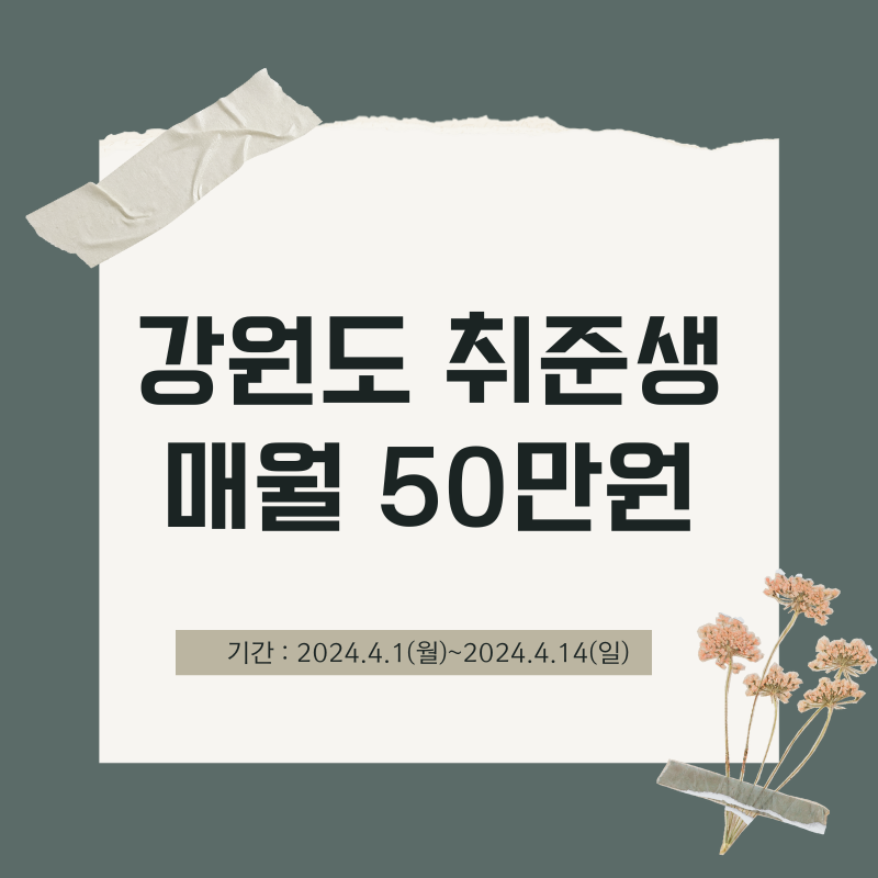 취준생지원금