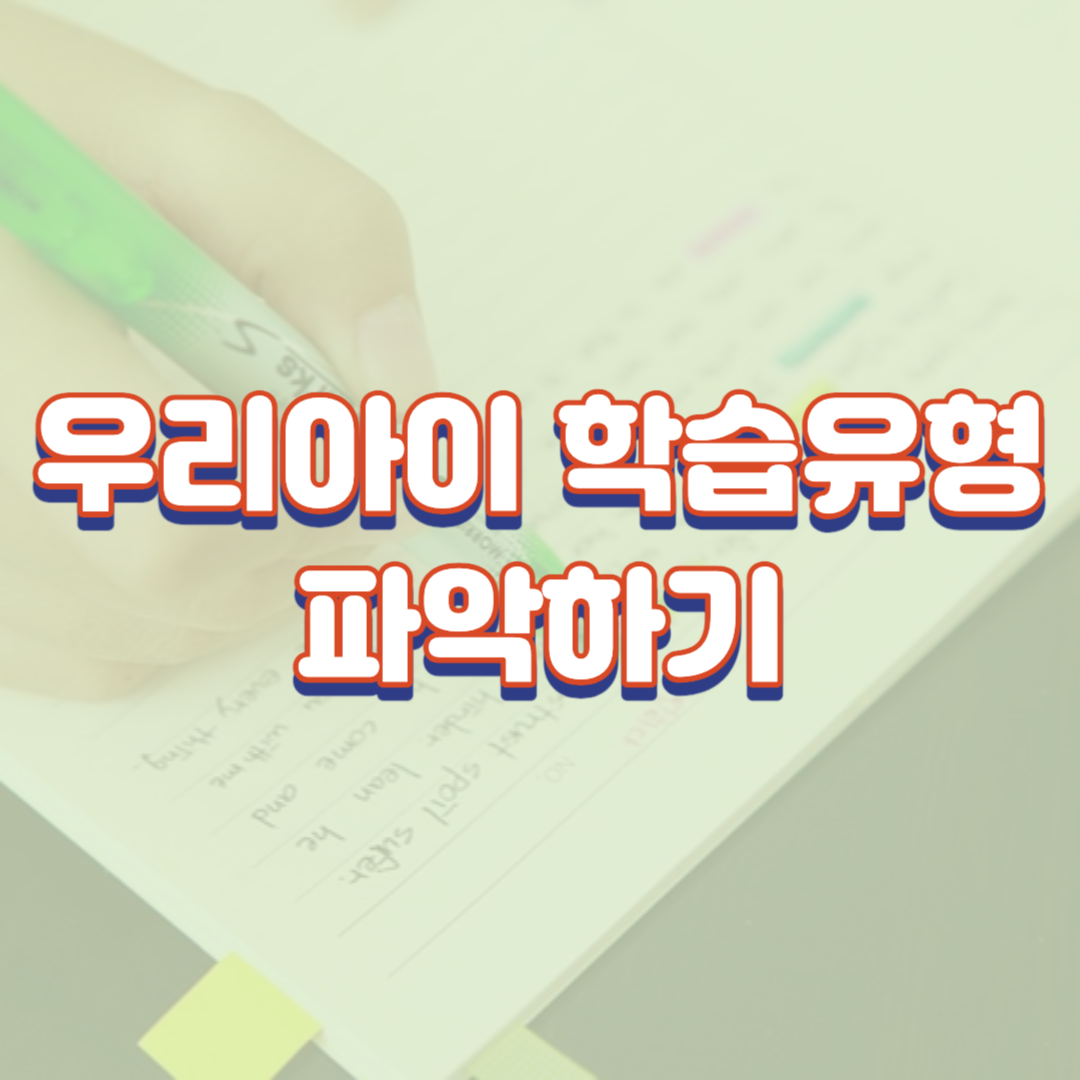  우리아이 학습유형 파악하기 (내신형, 수능형 구별방법)