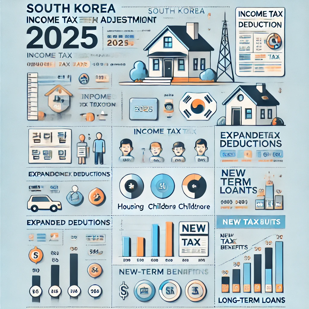 2025년 소득세율 개편과 공제 항목