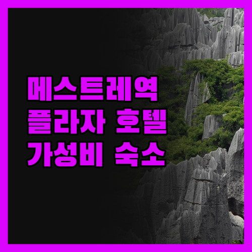 메스트레역 바로 앞 호텔 플라자 베니